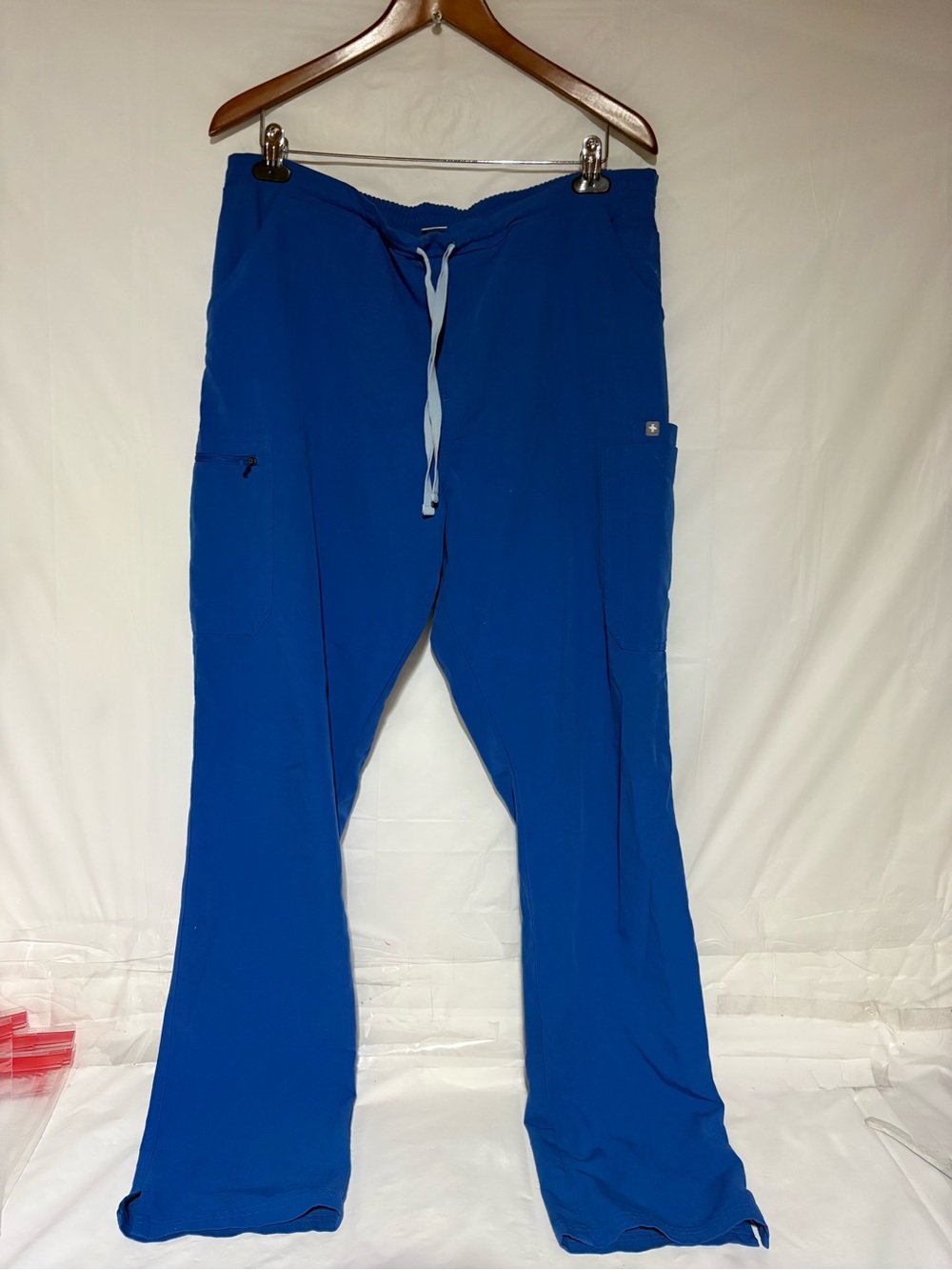 Figs Men's Royal Blue Drawstring Cargo Joggers
